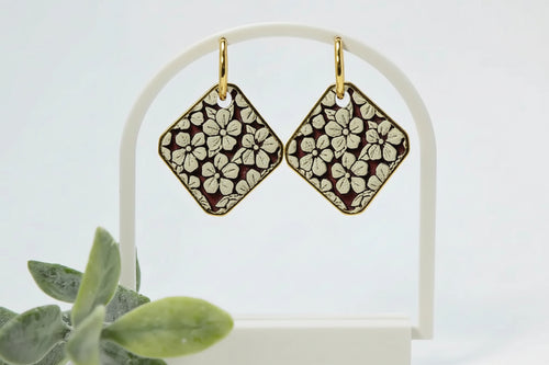 Antique Orchard Earring Glory Craft Company gold plated stainless steel