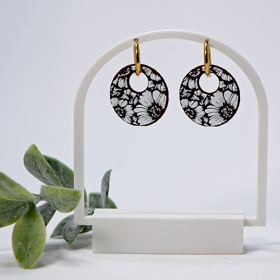 Floral Black and White