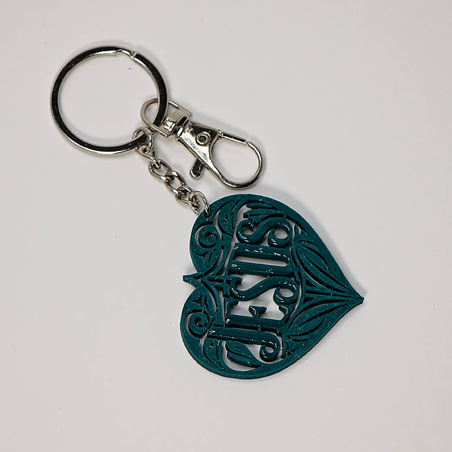 Jesus Keychain Forest Green