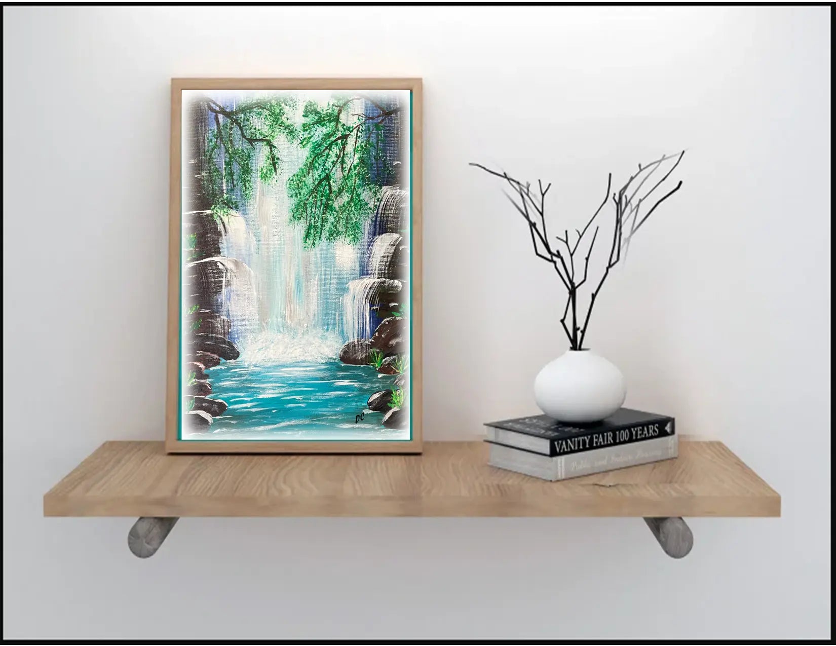 Serene Waterfall Print Glory Craft Company
