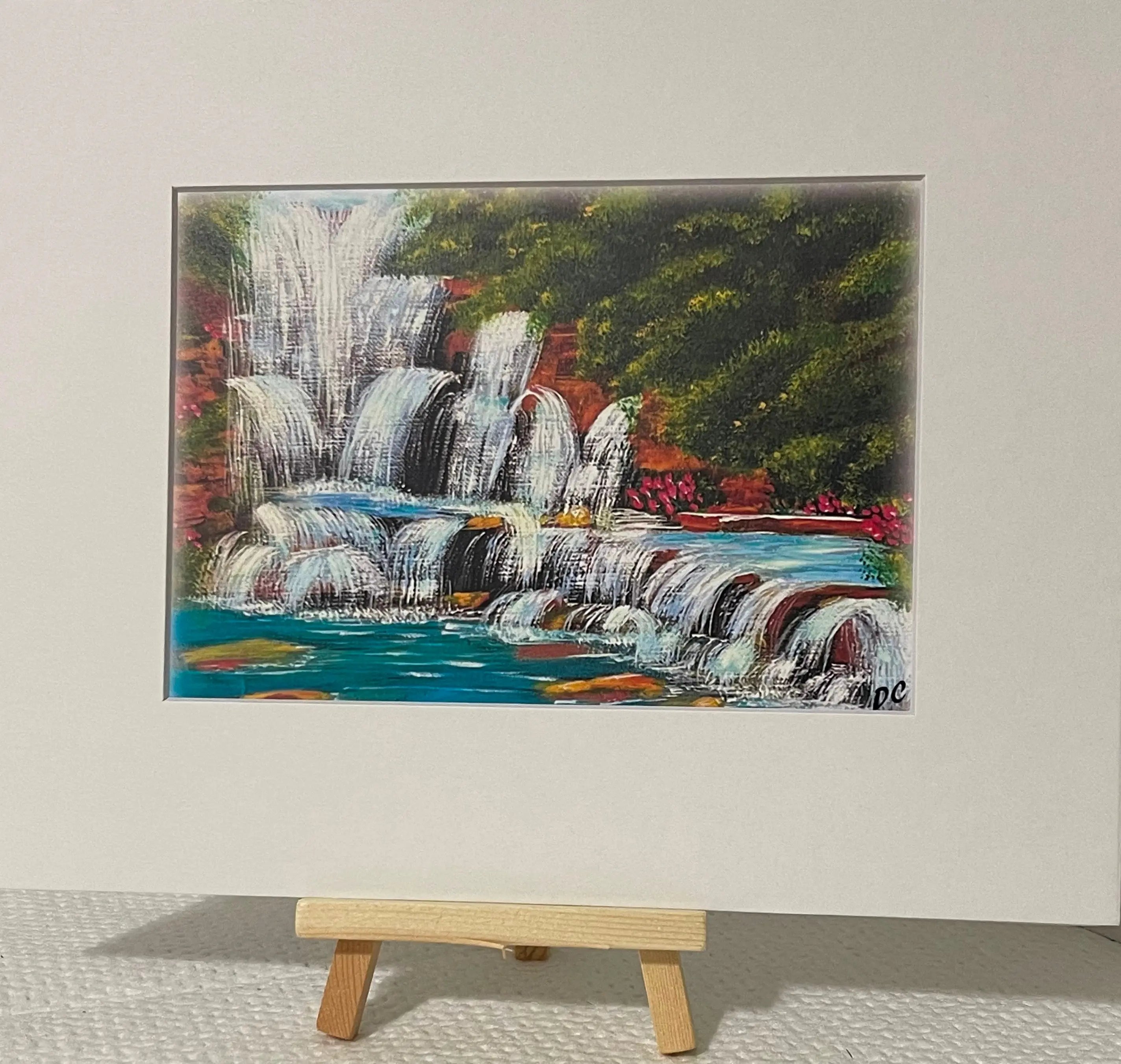 Cascade Serenity - Waterfall Landscape Print Glory Craft Company