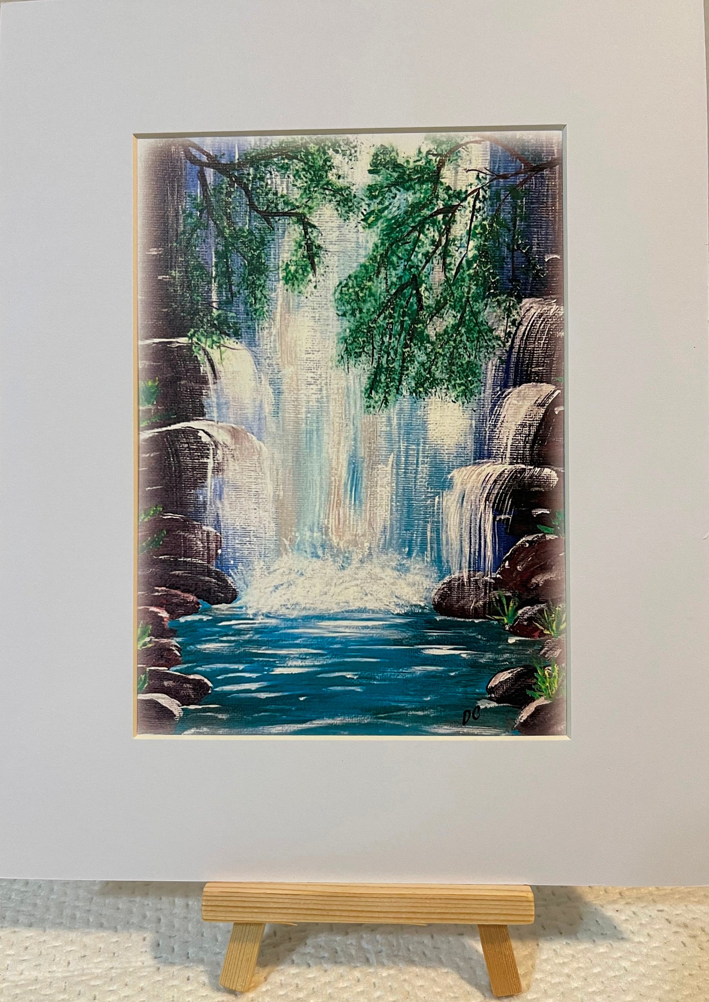 Serene Waterfall Print