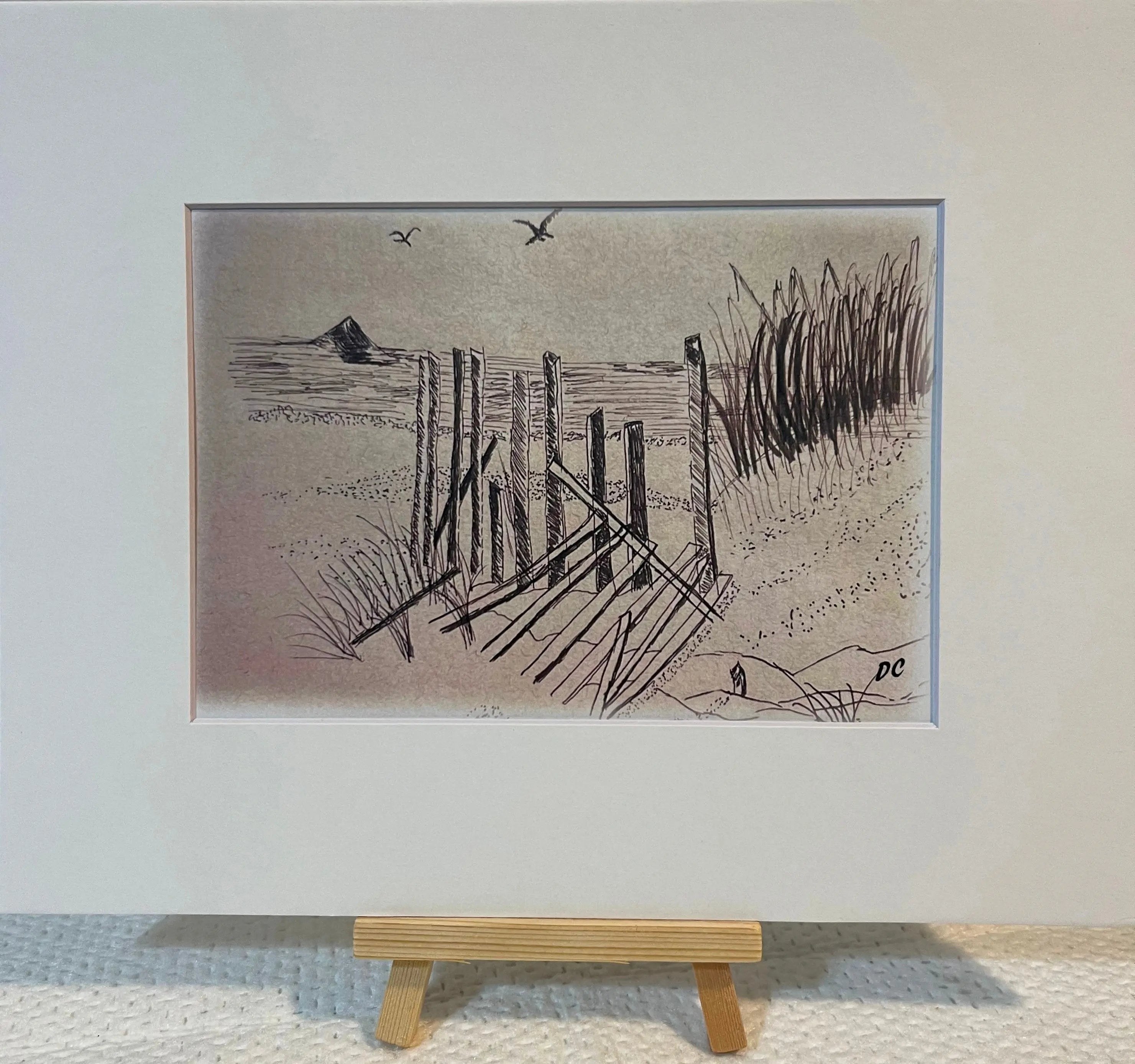 Weathered Beach Fence Print Glory Craft Company